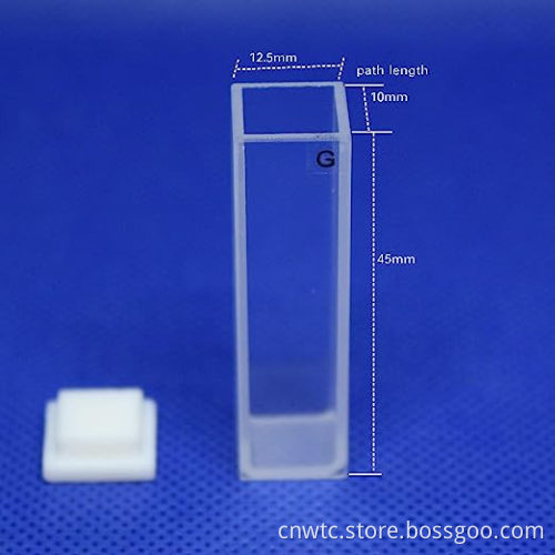Quartz Cell Spectrophotometer Cuvettes for Laboratory Use